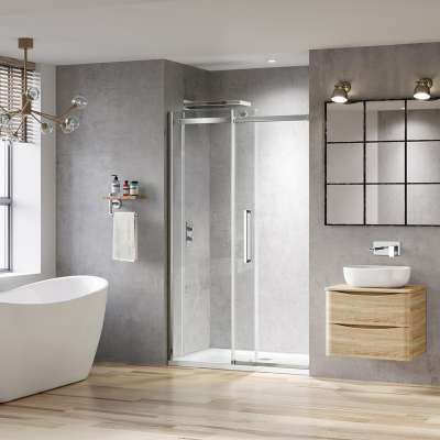 Roll away shower room prefab australia CSI Certification sliding glass shower room