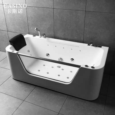 Cheap Jet Whirlpool Bathtub Acrylic Massage Bathtub Standing Bathtub