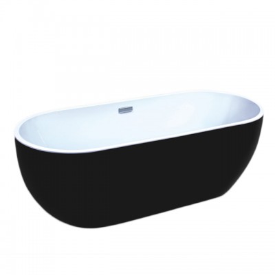 Wholesale luxury ABS black Bathtub marble stone