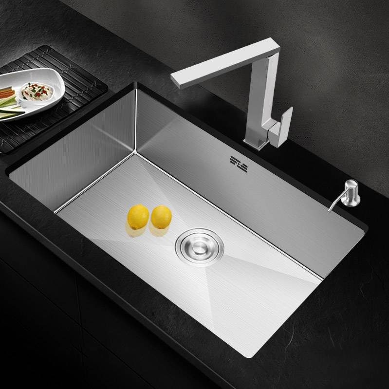 Bathroom Kitchen brush nickel sink  Double Standard Single Bowl kitchen in wash basin Sink