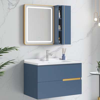 Wall mounted plywood Bathroom Vanity MDF Cabinet Hot Selling Free standing vanity