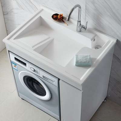 Customized Laundry Sink Bathroom Cabinet For Washing Machine with laundry soap