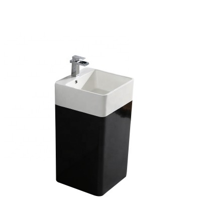 Resin Wash basin  solid surface pedestal sink small pedestal bathroom sinks