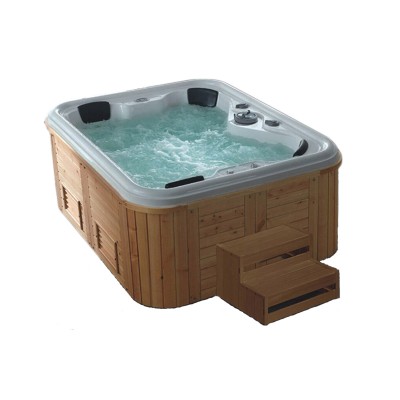 Outdoor frestading hot jacuzzi Bath tube big SPA with Jets wooden bathtub computer controlled massage bathtub