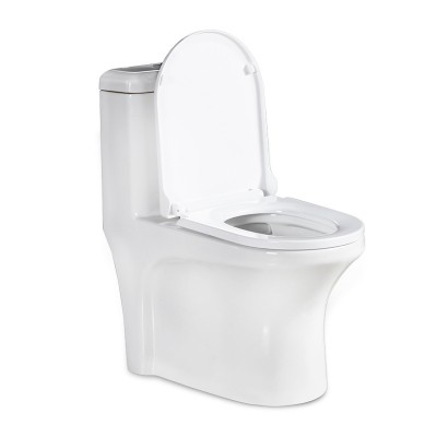 Chinese wholesale bathroom Ceramic One Piece Floor mounted Water Closet Toilets seat