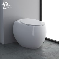 Egg shaped bathroom electric pulse toilet luxury smart nightstool with foot sensor Automatic wash